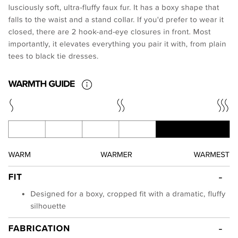 ALO Opulent Faux Fur Cropped Jacket - Picture 8 of 14